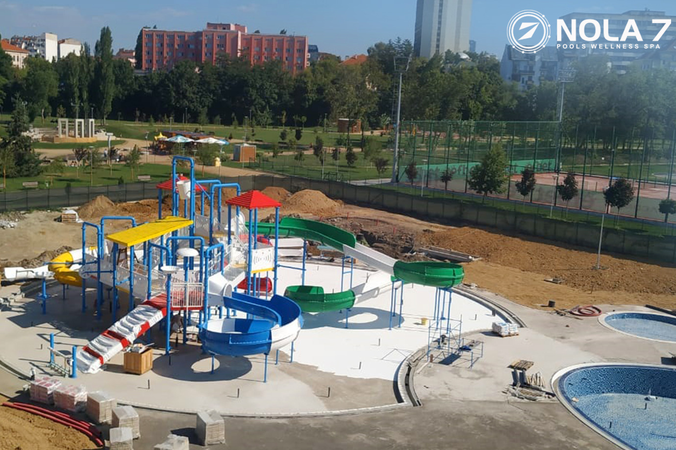 NOLA 7 participated in the construction of the Aquapark „Vazrajdane“, Sofia, Bulgaria